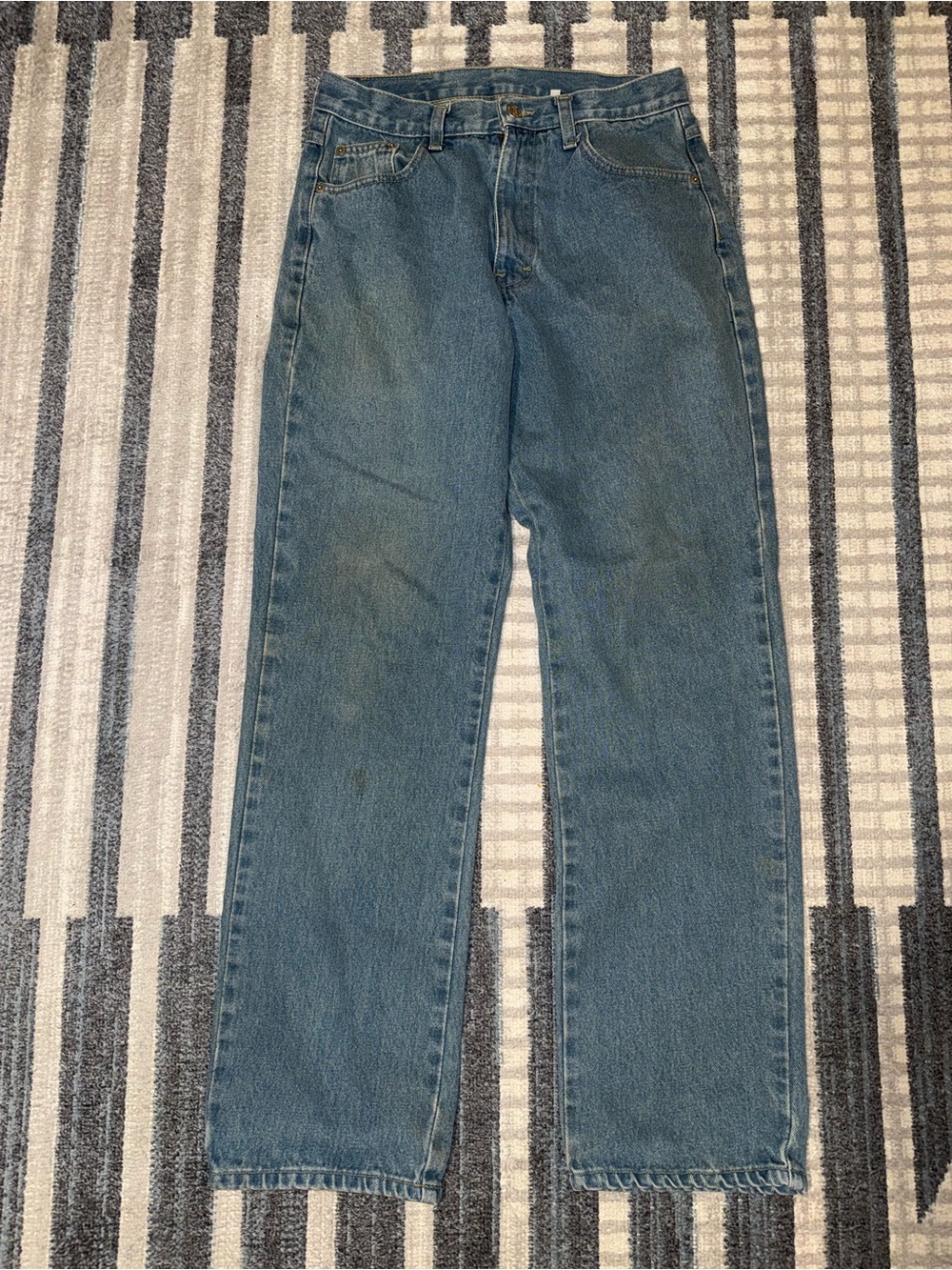 Vintage Bolero Jeans Collection Classic Straight Fit Men's Blue Jeans Size 32